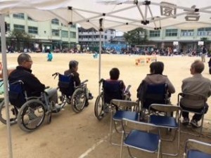 保育園の運動会見学　サービス付き高齢者住宅善幸苑東住吉